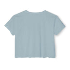 Bi The Way, I'm Proud l Stonewash Denim Crop Top